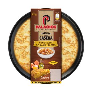 Tortilla con cebolla caramelizada Palacios sin gluten sin lactosa 600 g
