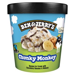 Ben&jerry's Helado Chuncky Monkey de Banana con Chocolate y Nueces Tarrina 465 g