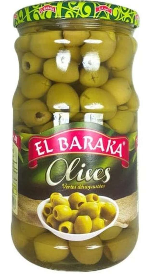 El Baraka Olives Vertes Entières – 340 g (200 g égoutté)
