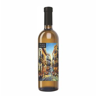 Вино виногр. сортове біле сухе ТМ PLAZA MAYOR Blanco 12,0% , 0,75л