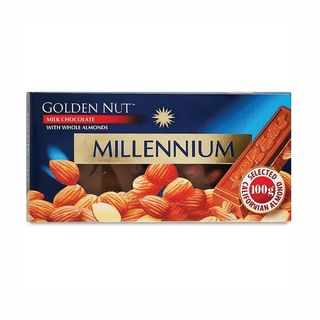Шок.Millennium Gold 100 гр з цiл.гор.молоч.мигдаль