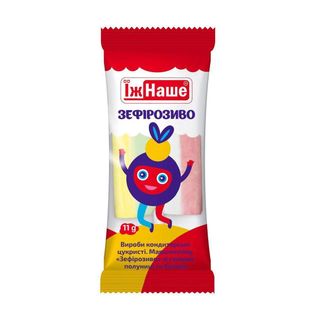 Маршмеллоу "ЗЕФІРОЗИВО" 11 гр Вироби кондитерські цукристі.