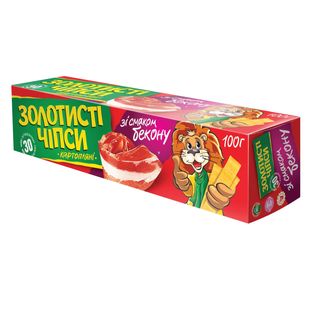 Чіпси картопляні «Золотисті» ф. Бекон 100г