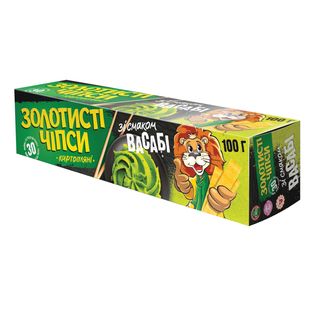 Чіпси картопляні «Золотисті» ф. Васабі 100г