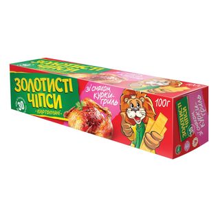 Чіпси картопляні «Золотисті» ф. Курка-гриль 100г