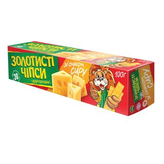 Чіпси картопляні «Золотисті» ф. сир 100г