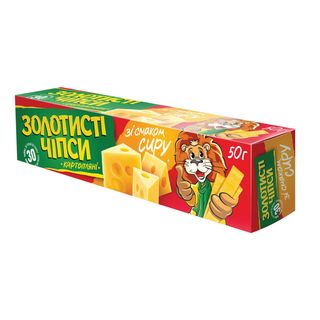Чіпси картопляні «Золотисті» ф. сир 50г