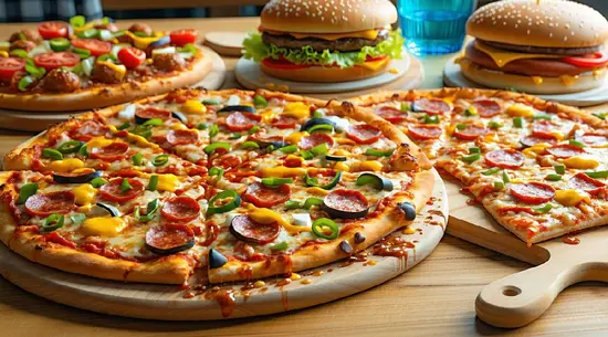 Platino pizza and burger