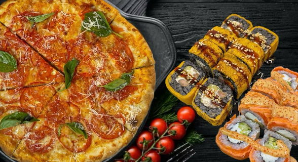 Pizza Palyanica + SUSHI