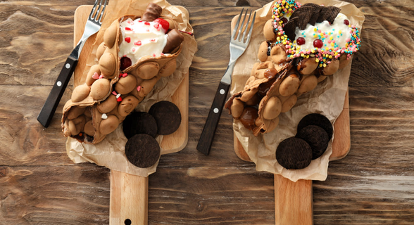 Choco Kebab & Bubble Waffles