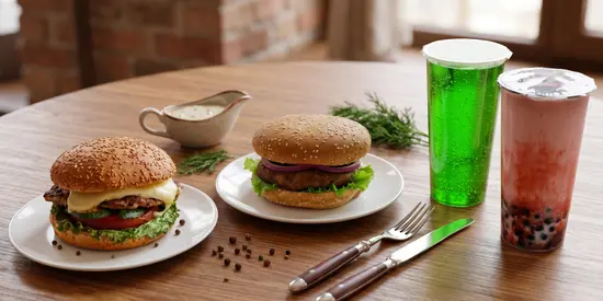 I Like BOBA Mussa_burger pizza