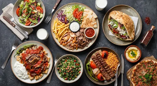 Teriyaki kebab i makaron
