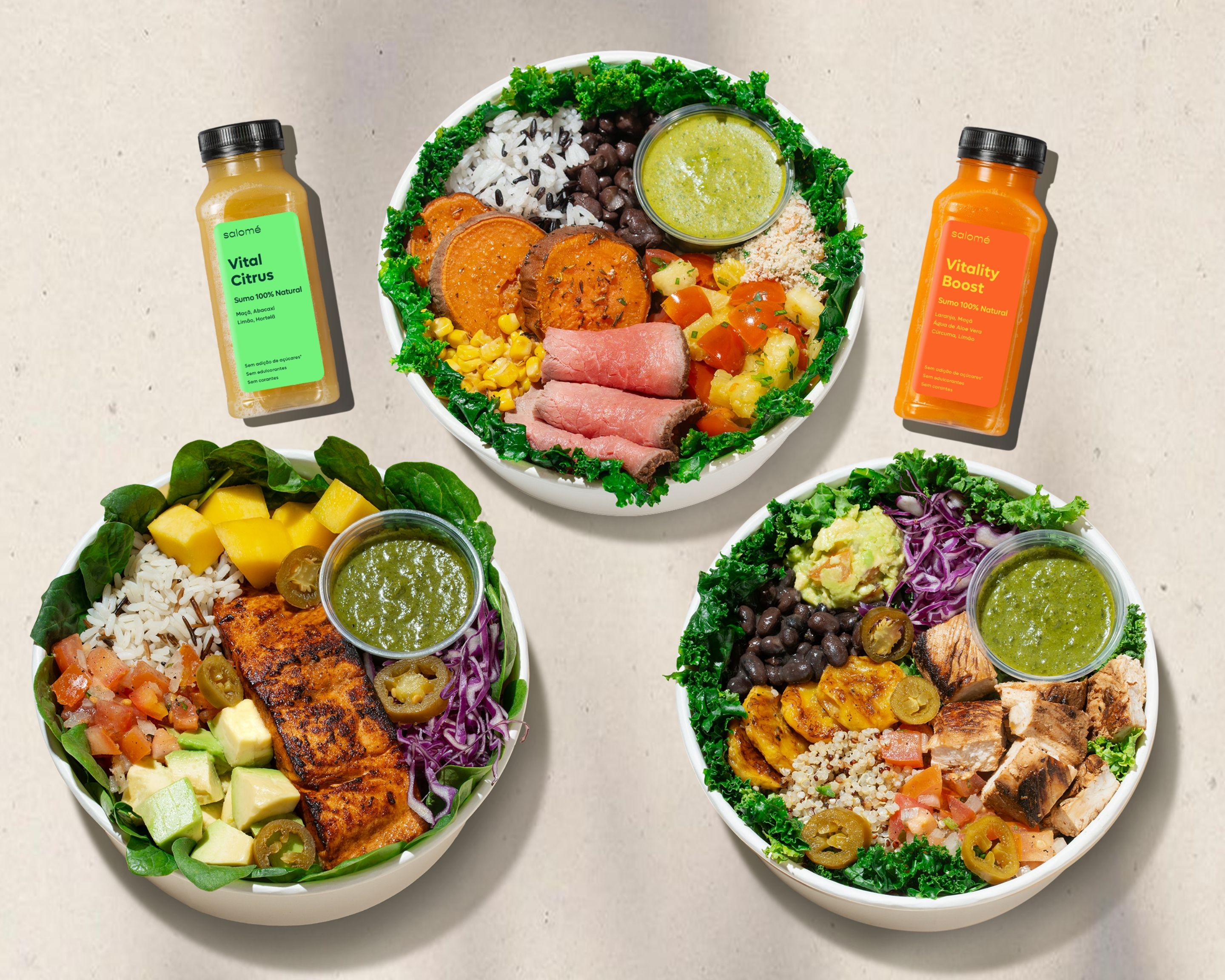 Salomé, Bowls, Salads, Plates & Sandwiches