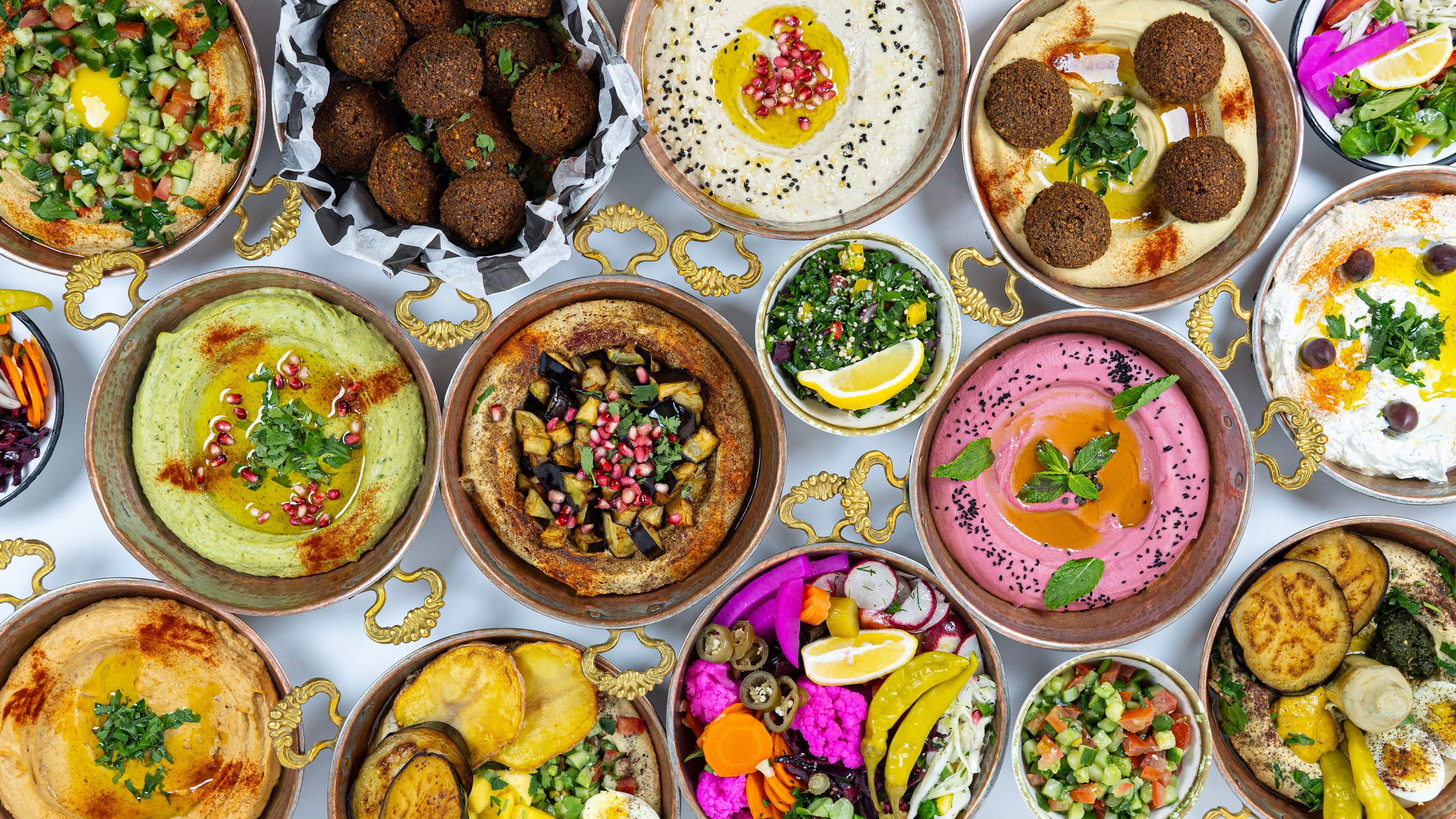 Mezze hummus & falafel