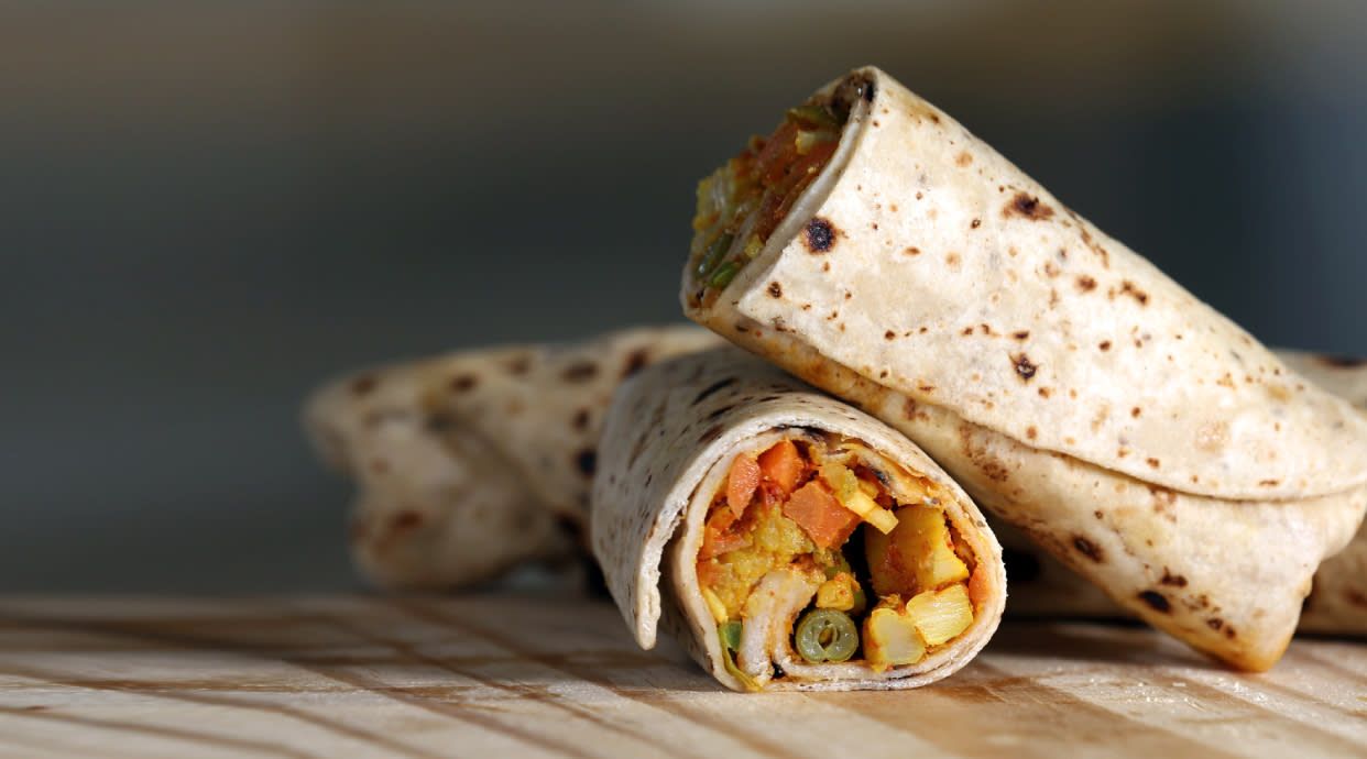 Fire doner kebab