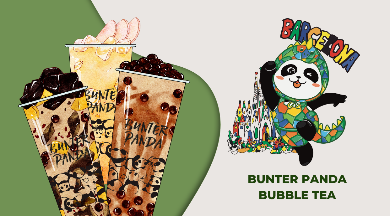 Bunter Panda Bubble tea