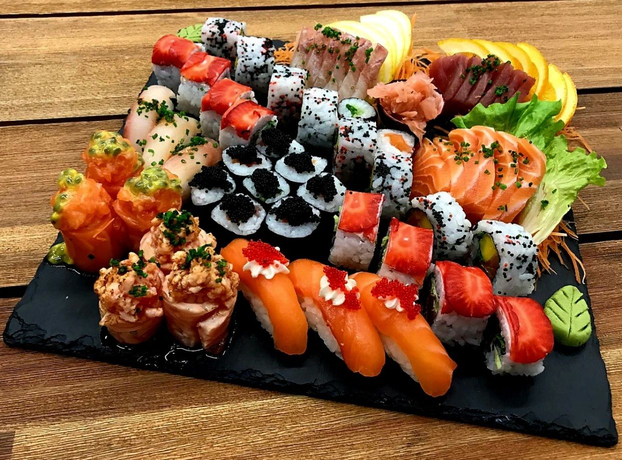 Black sushi