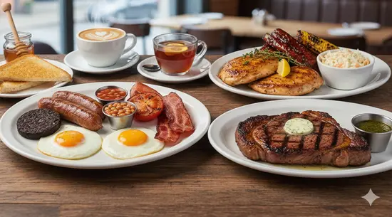 Flaming oven restaurant and meat market