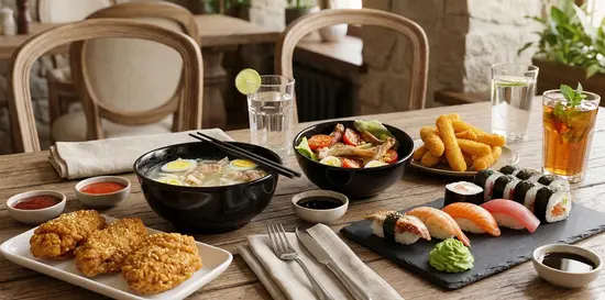 Sashimi sushi & burger