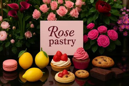 Rose pastry