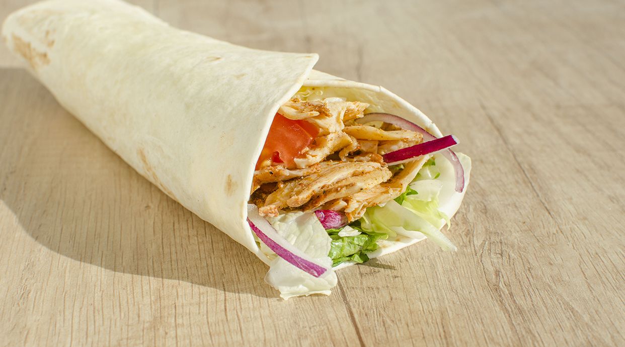 Kebab y pizza