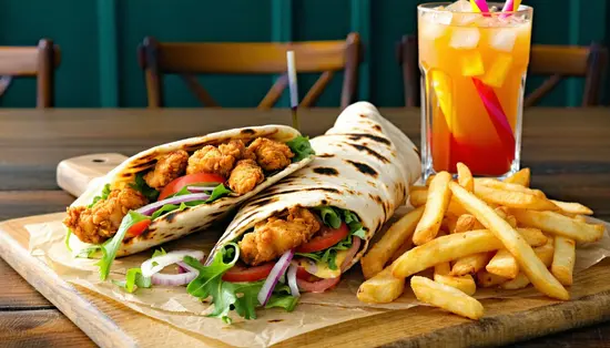 Spicy pizza & kebab