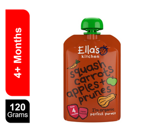 ELLA KTN 120G ORG BTNUT SCARROTS APPLES PRUNES