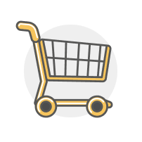 Shopping trolley icon