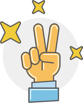 Peace sign icon