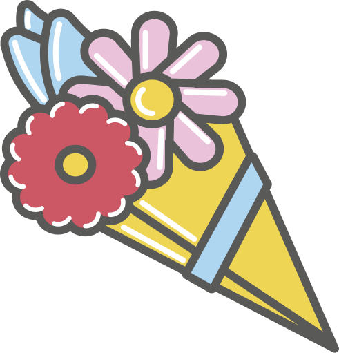 Flowers bouquet icon