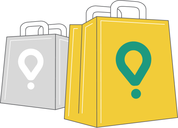 Shopping bags icon