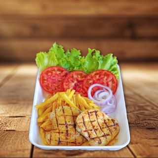 Порция с пилешко филе