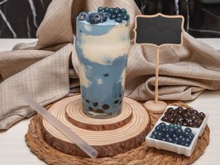 Blue Galaxy Milk Bubble L