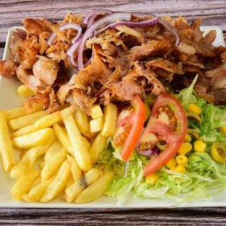 Menú plato de kebab