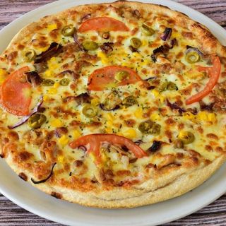 Pizza carbonara (pequeña)