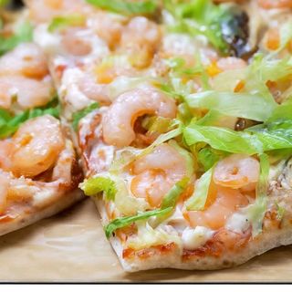 Pizza de gambas (pequeña)