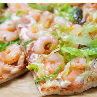 Pizza de atún y gambas (pequeña)