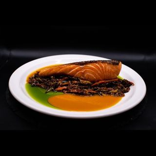 Salmon Con Verdura A La Plancha