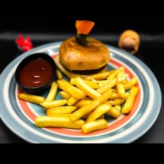 Hamburguesa Con Patata Frita