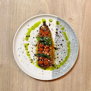 Berenjena Asada Y Miel De Palma