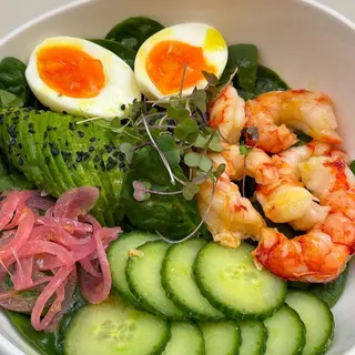 Bowl Verde Con Gambas
