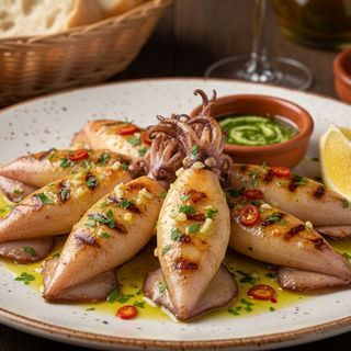 Chipirones A La Plancha Con Toque Mediterráneo