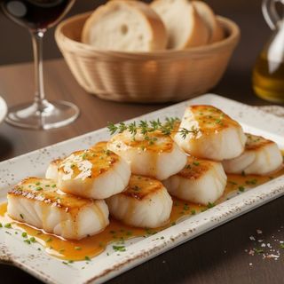 Lomos De Bacalao Con Salsa De Miel