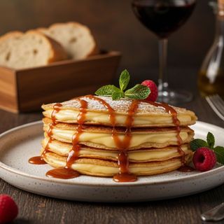 Filloas Rellenas De Crema Y Caramelo