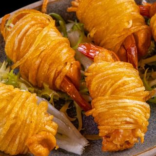 Langostino con patata