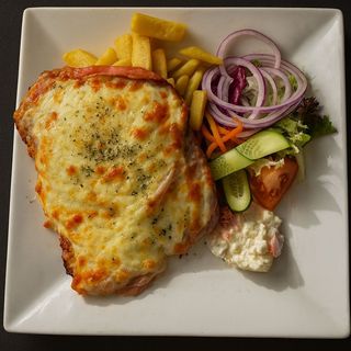 Milanesa de pollo 'Mira Vós'