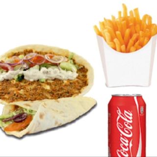 Pizza Turca Solo Carne + Patatas + Bebida