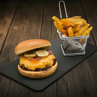 American cheese burger
