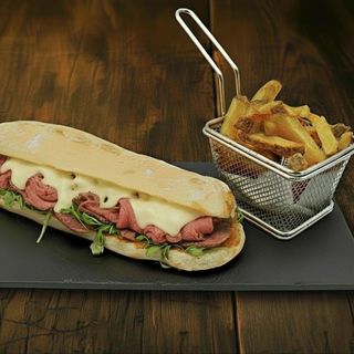 Bocadillo de pulled de carne