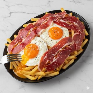 Huevos Rotos Con Jamón